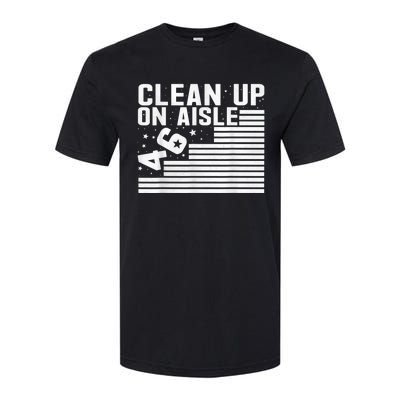 Clean Up On Aisle 46 Impeach Biden Sarcastic AntiBiden 8646 Softstyle CVC T-Shirt