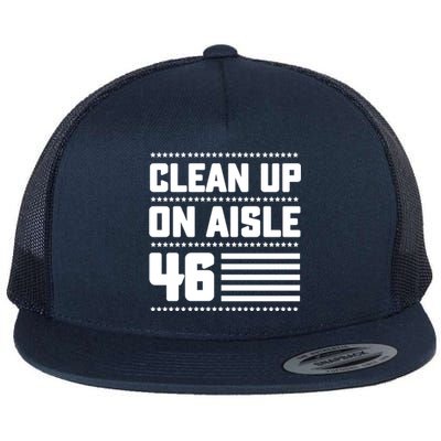 Clean Up On Aisle 46 Flat Bill Trucker Hat