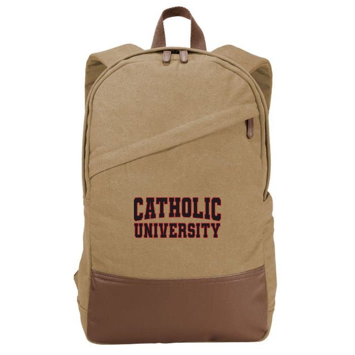 Catholic U.N.I.V.E.R.S.I.T.Y Of America Cotton Canvas Backpack