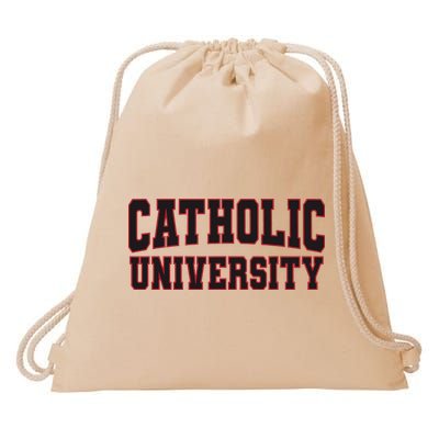 Catholic U.N.I.V.E.R.S.I.T.Y Of America Drawstring Bag