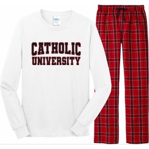 Catholic U.N.I.V.E.R.S.I.T.Y Of America Long Sleeve Pajama Set