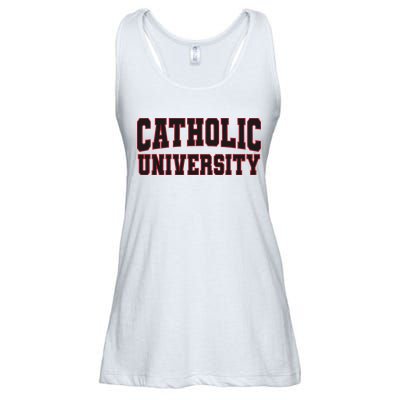 Catholic U.N.I.V.E.R.S.I.T.Y Of America Ladies Essential Flowy Tank