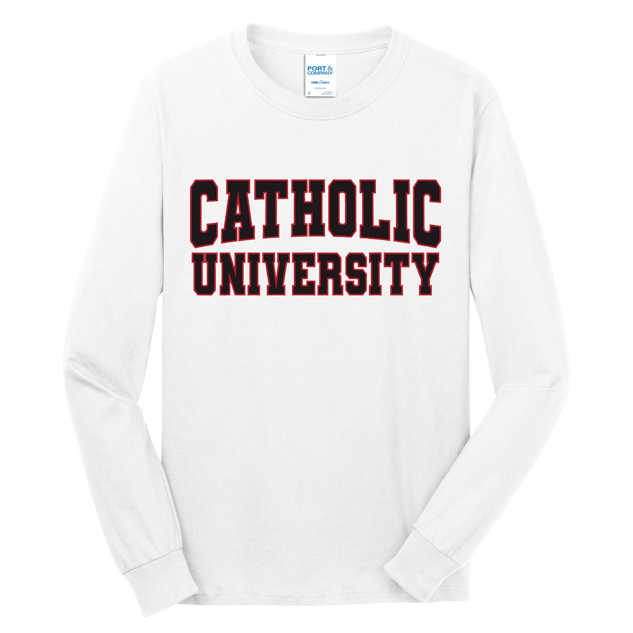 Catholic U.N.I.V.E.R.S.I.T.Y Of America Tall Long Sleeve T-Shirt