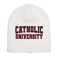 Catholic U.N.I.V.E.R.S.I.T.Y Of America Short Acrylic Beanie