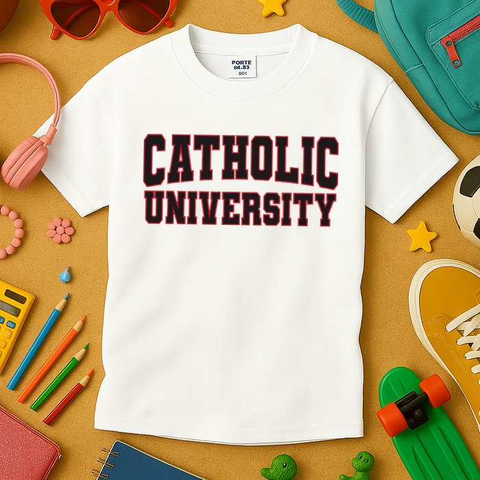 Catholic U.N.I.V.E.R.S.I.T.Y Of America Kids T-Shirt