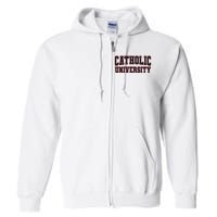 Catholic U.N.I.V.E.R.S.I.T.Y Of America Full Zip Hoodie