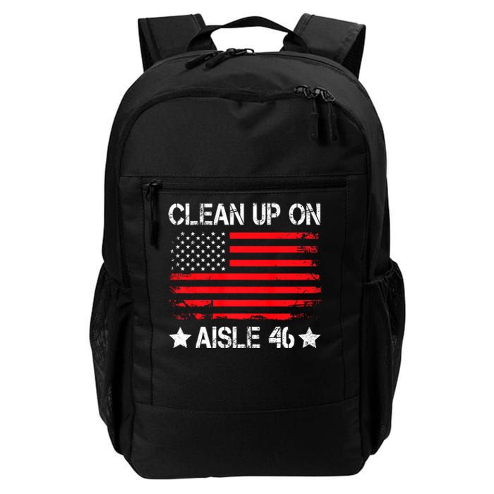 CLEAN UP ON AISLE 46 IMPEACH BIDEN 86 46 VINTAGE US FLAG Daily Commute Backpack