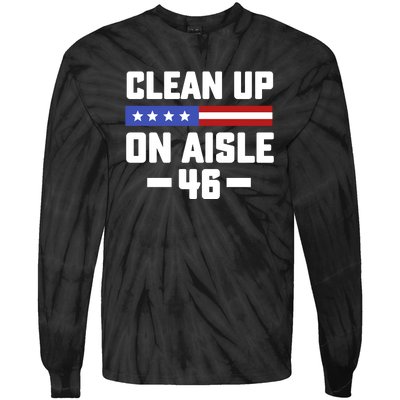 Clean Up On Aisle 46 Tie-Dye Long Sleeve Shirt