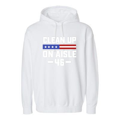 Clean Up On Aisle 46 Garment-Dyed Fleece Hoodie