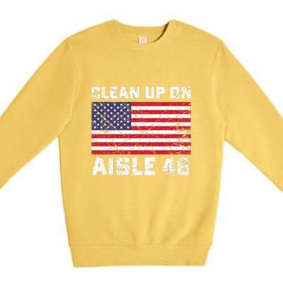 Clean Up On Aisle 46 Shirt Premium Crewneck Sweatshirt