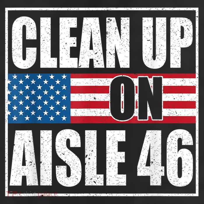 Clean Up On Aisle 46 American Flag 11oz C Handle Ceramic Mug