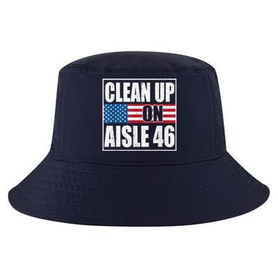 Clean Up On Aisle 46 American Flag Cool Comfort Performance Bucket Hat