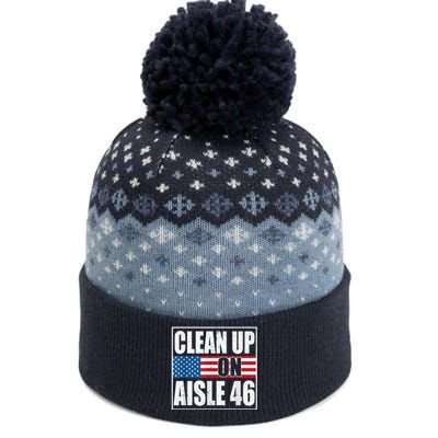 Clean Up On Aisle 46 American Flag The Baniff Cuffed Pom Beanie