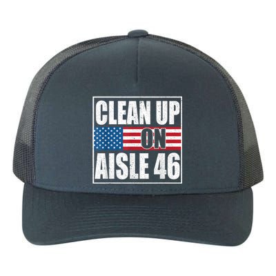 Clean Up On Aisle 46 American Flag Yupoong Adult 5-Panel Trucker Hat