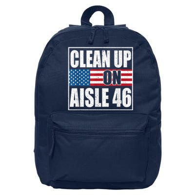 Clean Up On Aisle 46 American Flag 16 in Basic Backpack