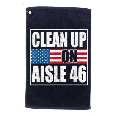 Clean Up On Aisle 46 American Flag Golf Towel