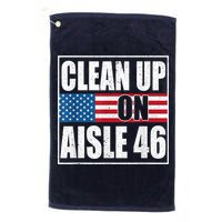 Clean Up On Aisle 46 American Flag Golf Towel