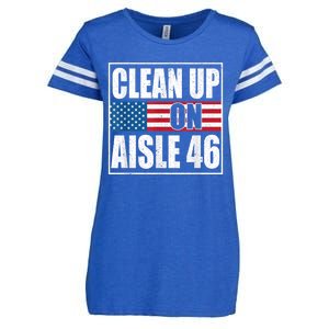 Clean Up On Aisle 46 American Flag Enza Ladies Jersey Football T-Shirt