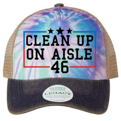 Clean Up On Aisle 46 Anti Biden Legacy Tie Dye Trucker Hat