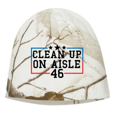 Clean Up On Aisle 46 Anti Biden Kati - Camo Knit Beanie