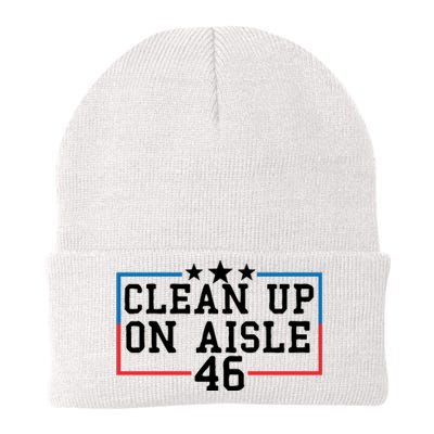 Clean Up On Aisle 46 Anti Biden Knit Cap Winter Beanie