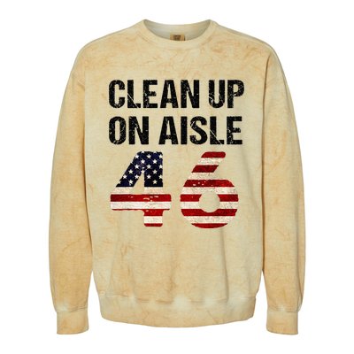 Clean Up On Aisle 46 Patriotism Patriotic Colorblast Crewneck Sweatshirt