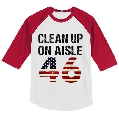 Clean Up On Aisle 46 Patriotism Patriotic Kids Colorblock Raglan Jersey