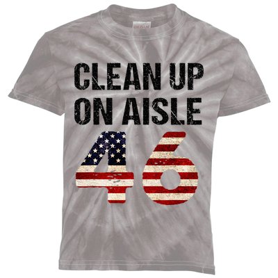 Clean Up On Aisle 46 Patriotism Patriotic Kids Tie-Dye T-Shirt