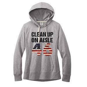 Clean Up On Aisle 46 Patriotism Patriotic Women's Fleece Hoodie