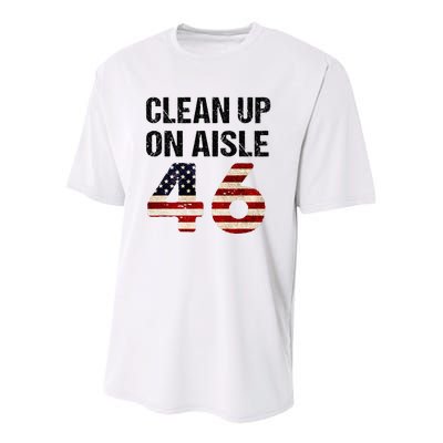 Clean Up On Aisle 46 Patriotism Patriotic Youth Performance Sprint T-Shirt