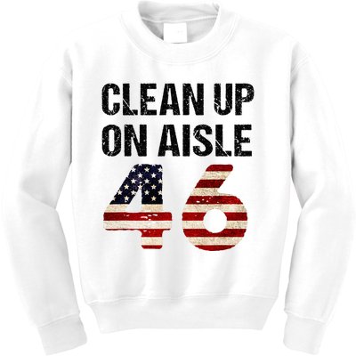 Clean Up On Aisle 46 Patriotism Patriotic Kids Sweatshirt