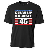 Clean Up On Aisle 46 Impeach Biden 8646 Resign Cooling Performance Crew T-Shirt