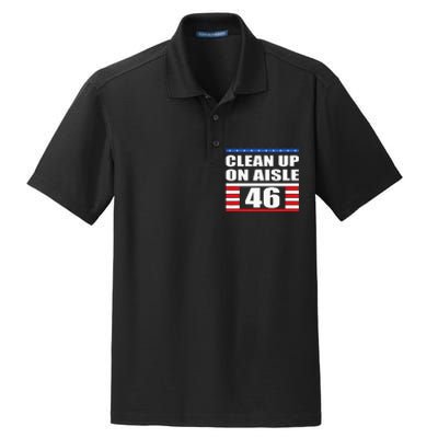 Clean Up On Aisle 46 Impeach Biden 8646 Resign Dry Zone Grid Polo