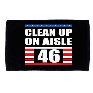 Clean Up On Aisle 46 Impeach Biden 8646 Resign Microfiber Hand Towel