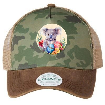 Charming Unique Original Easter Egg Koala Art Legacy Tie Dye Trucker Hat
