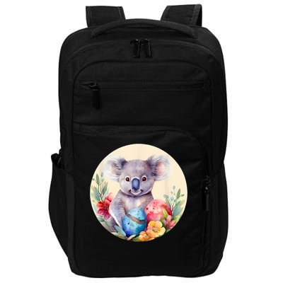 Charming Unique Original Easter Egg Koala Art Impact Tech Backpack