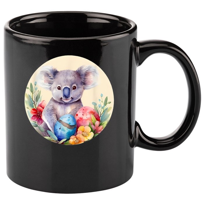 Charming Unique Original Easter Egg Koala Art 11oz C Handle Ceramic Mug