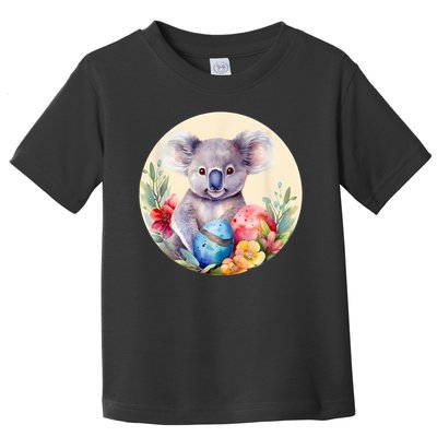 Charming Unique Original Easter Egg Koala Art Toddler T-Shirt