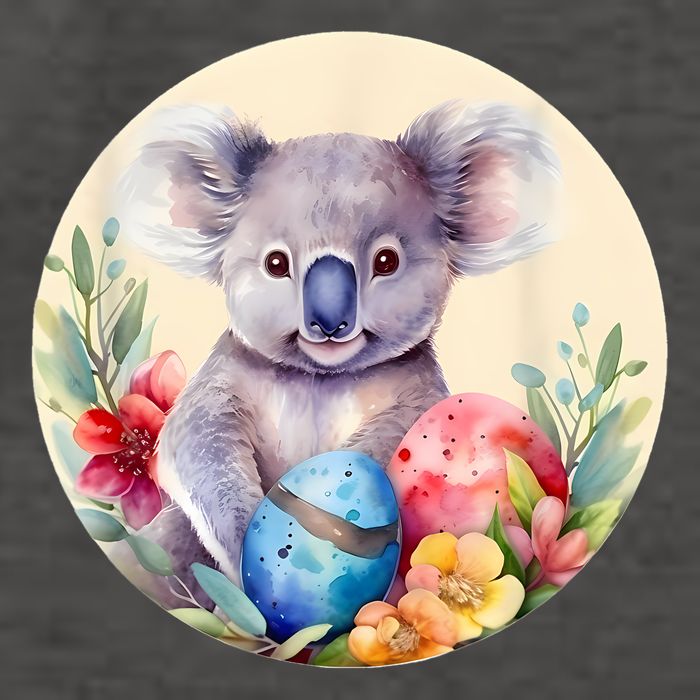 Charming Unique Original Easter Egg Koala Art Vector Backpack