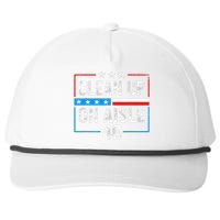 Clean Up On Aisle 46 Impeach Biden Political US America Flag  Snapback Five-Panel Rope Hat