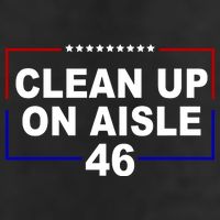 Clean Up On Aisle 46 Anti Biden 7 Panel Mesh Trucker Snapback Hat