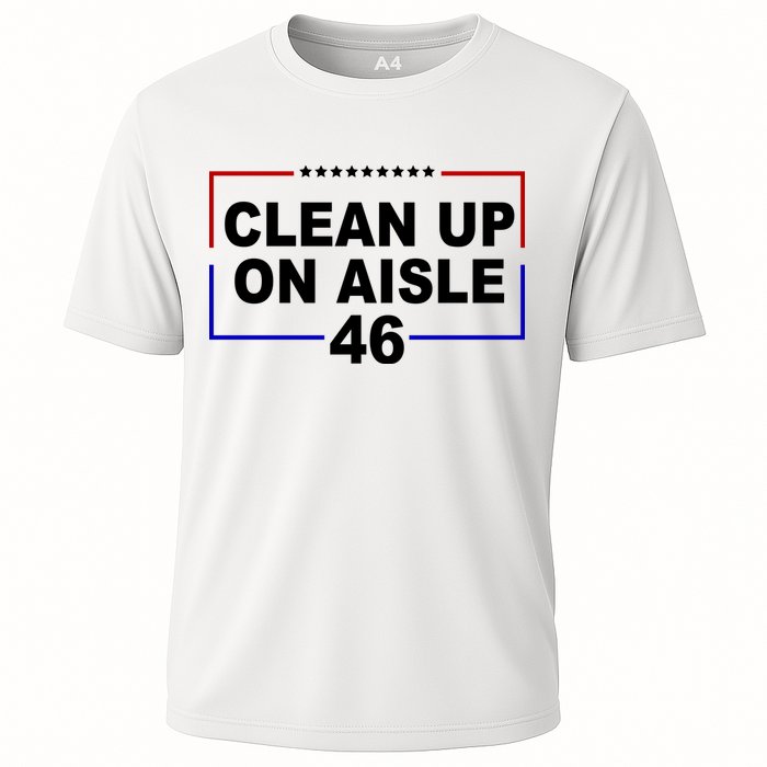 Clean Up On Aisle 46 Anti Biden Cooling Performance Crew T-Shirt