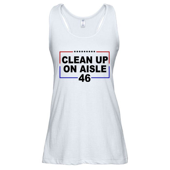 Clean Up On Aisle 46 Anti Biden Ladies Essential Flowy Tank