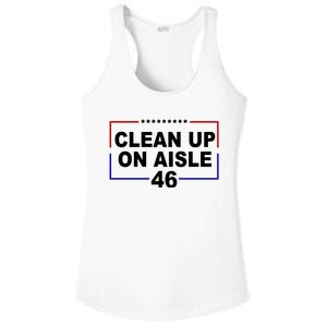 Clean Up On Aisle 46 Anti Biden Ladies PosiCharge Competitor Racerback Tank