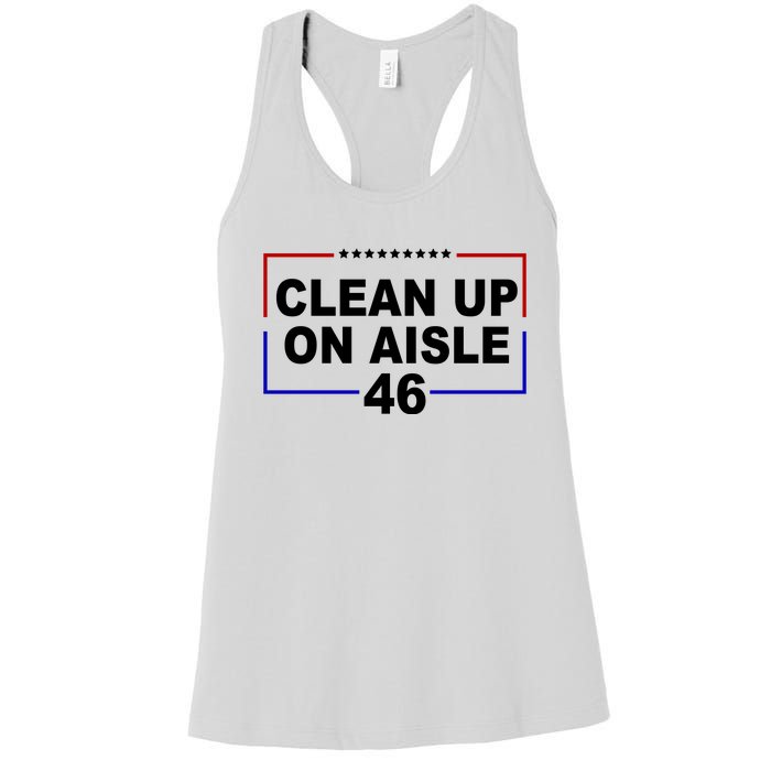 Clean Up On Aisle 46 Anti Biden Women's Racerback Tank