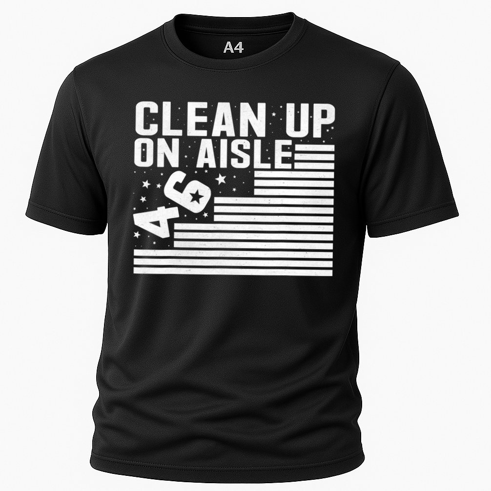 Clean Up On Aisle 46 Impeach Biden Sarcastic Anti Biden 86 46 Cooling Performance Crew T-Shirt