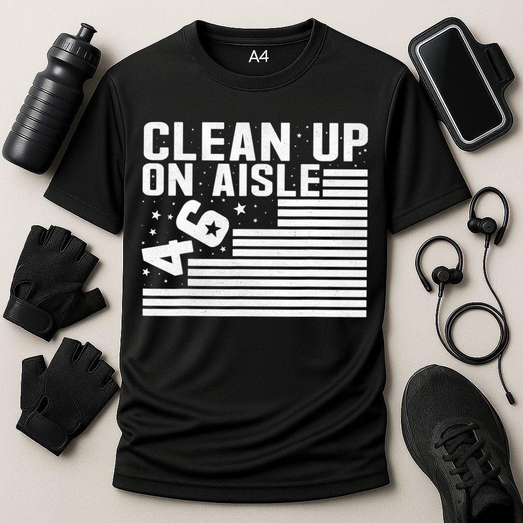 Clean Up On Aisle 46 Impeach Biden Sarcastic Anti Biden 86 46 Cooling Performance Crew T-Shirt