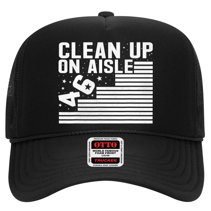 Clean Up On Aisle 46 Impeach Biden Sarcastic Anti Biden 86 46 Trucker Hat