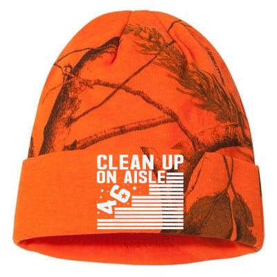 Clean Up On Aisle 46 Impeach Biden Sarcastic Anti Biden 86 46 Kati Licensed 12" Camo Beanie