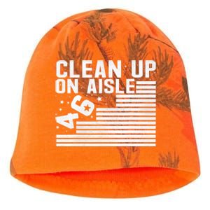 Clean Up On Aisle 46 Impeach Biden Sarcastic Anti Biden 86 46 Kati - Camo Knit Beanie